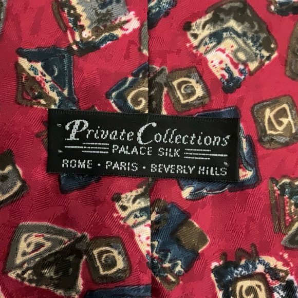 Private Collection Men’s Tie “Palace Silk” Rome/Paris/Beverly Hills Handsome Tie - Picture 2 of 5
